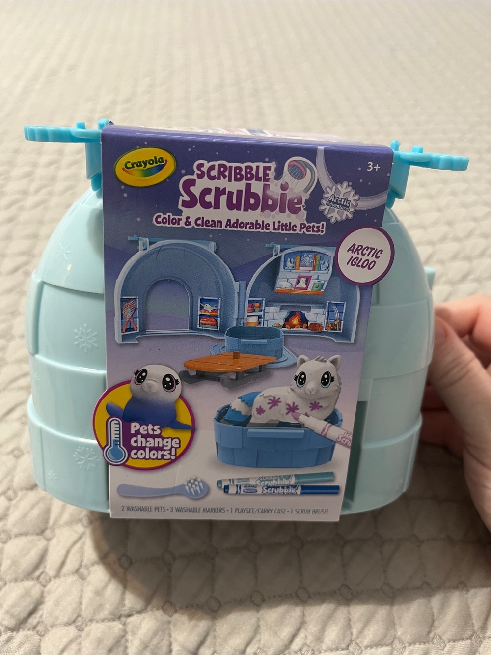 Crayola Scribble Scrubbie Arctic Igloo Playset - Light Blue and Purple
